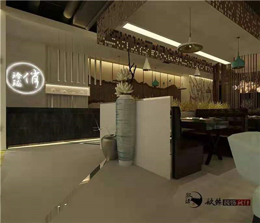 銀川玲瓏餐廳裝修設(shè)計案例_銀川餐廳裝修公司_COY