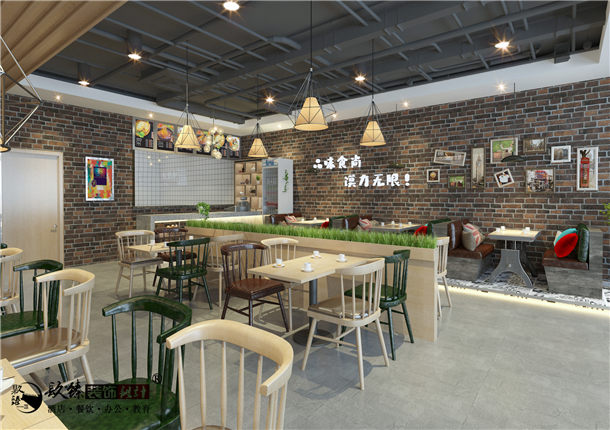 銀川潼關(guān)餐廳裝修設(shè)計案例_銀川餐廳裝修公司_COY